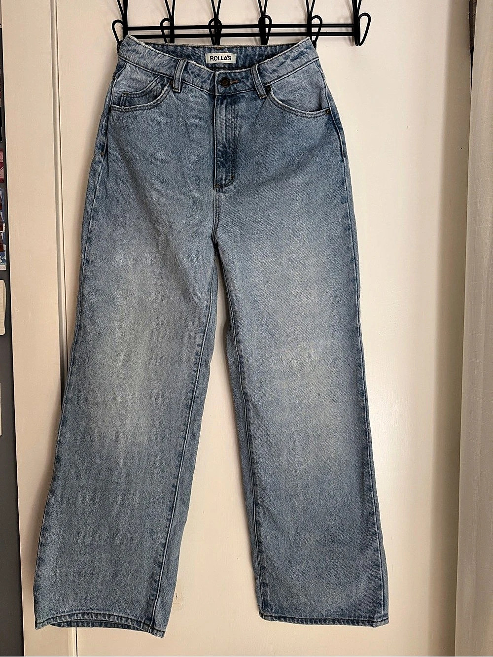 Rollas Heidi Wide Leg Jeans in Blue Waist 27 Like New